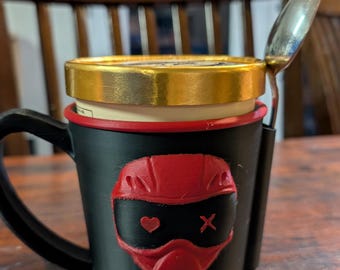 Caught up ice cream pint mug