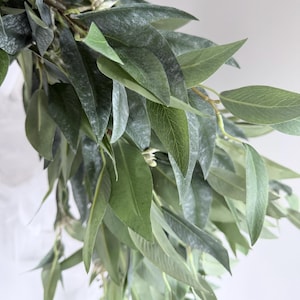 Eukalyptus Spray Australische Blumen Gum Knospe Stengel Langes Blatt Gum Laub Künstliches Grün