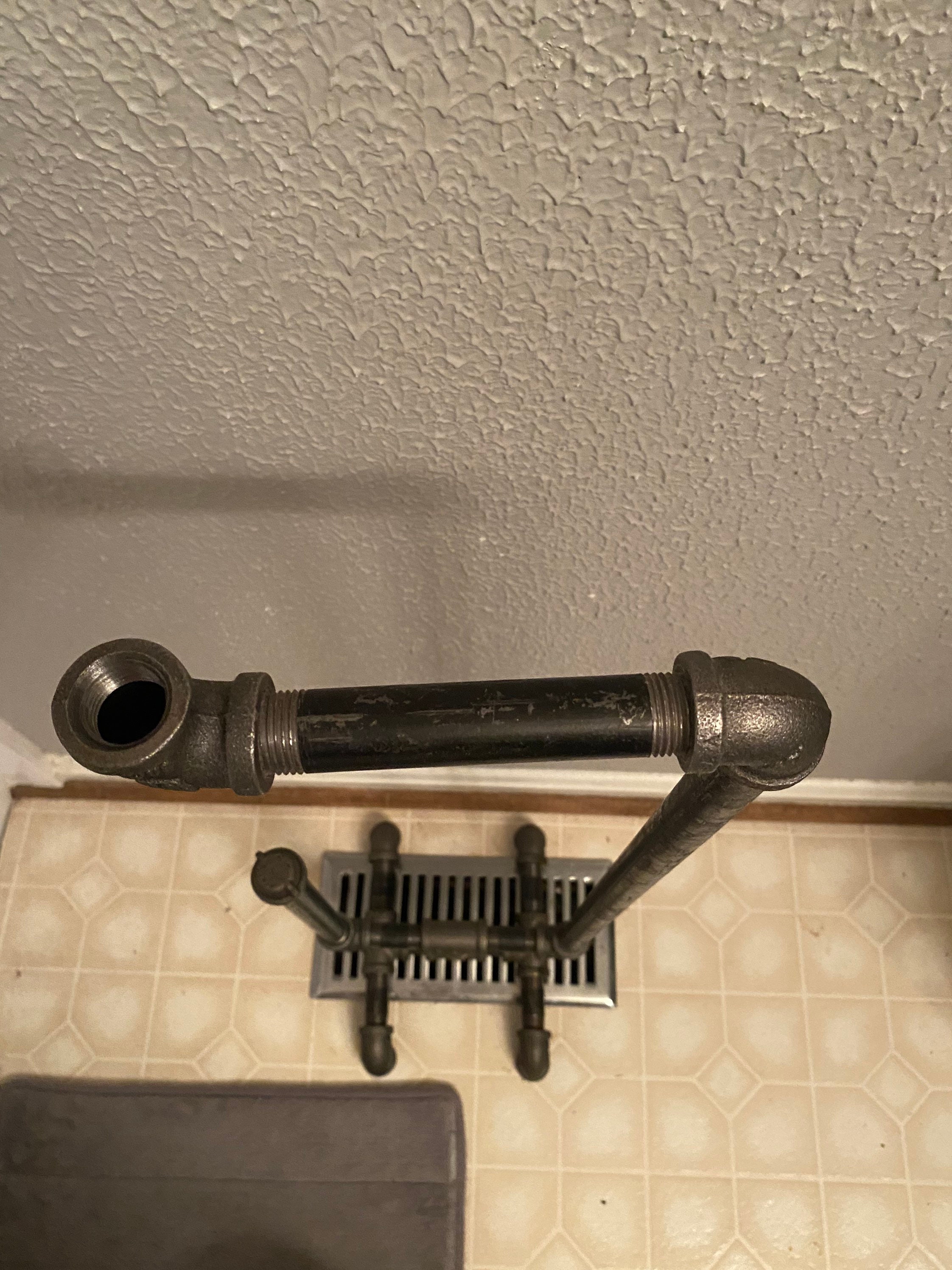 Black Iron Toilet Paper Holder Etsy