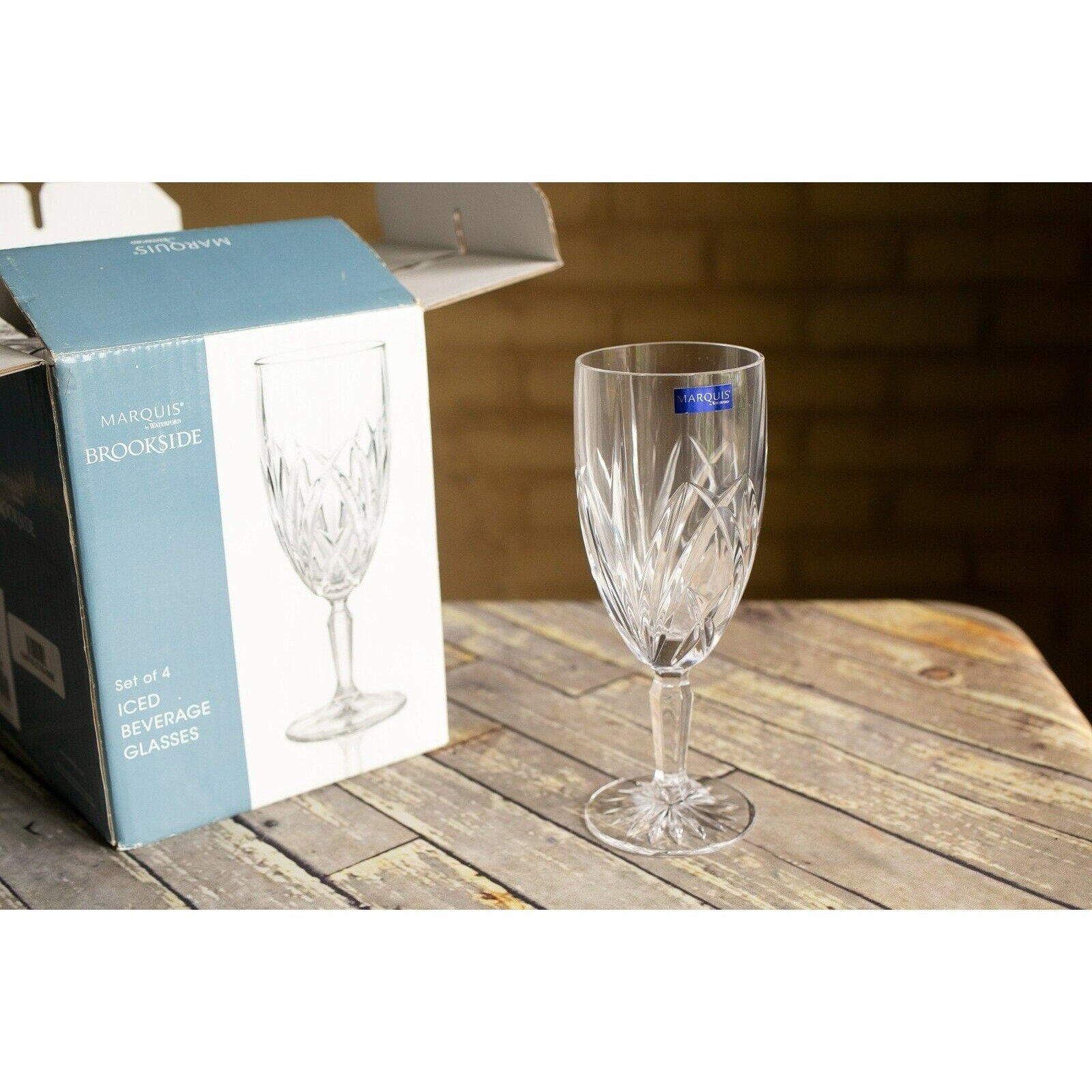 MARQUIS by WATERFORD Brookside Crystal Iced Beverage Glassesset of 4