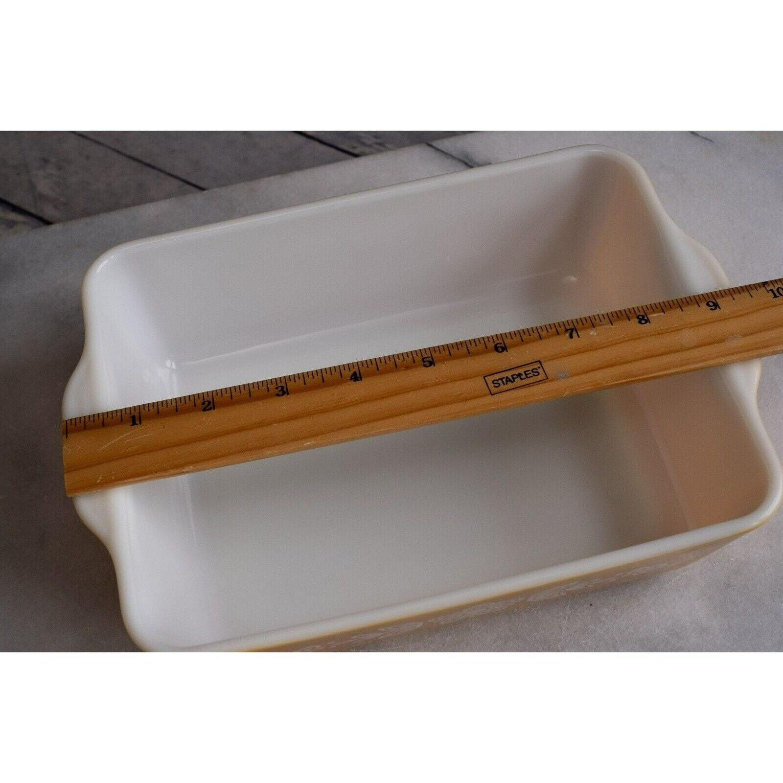 Vintage PYREX Large Refrigerator Dish 503 Butterfly Gold 1.5 Etsy