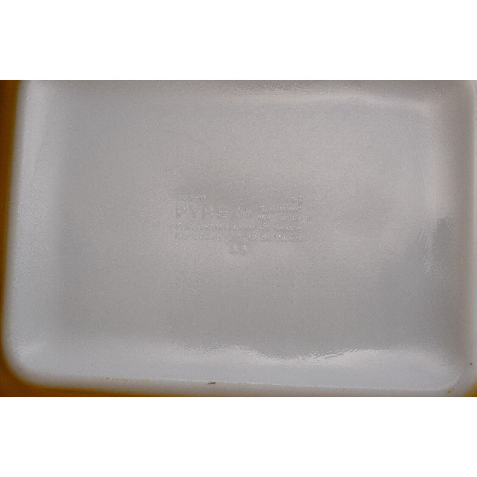 Vintage PYREX Large Refrigerator Dish 503 Butterfly Gold 1.5 Etsy