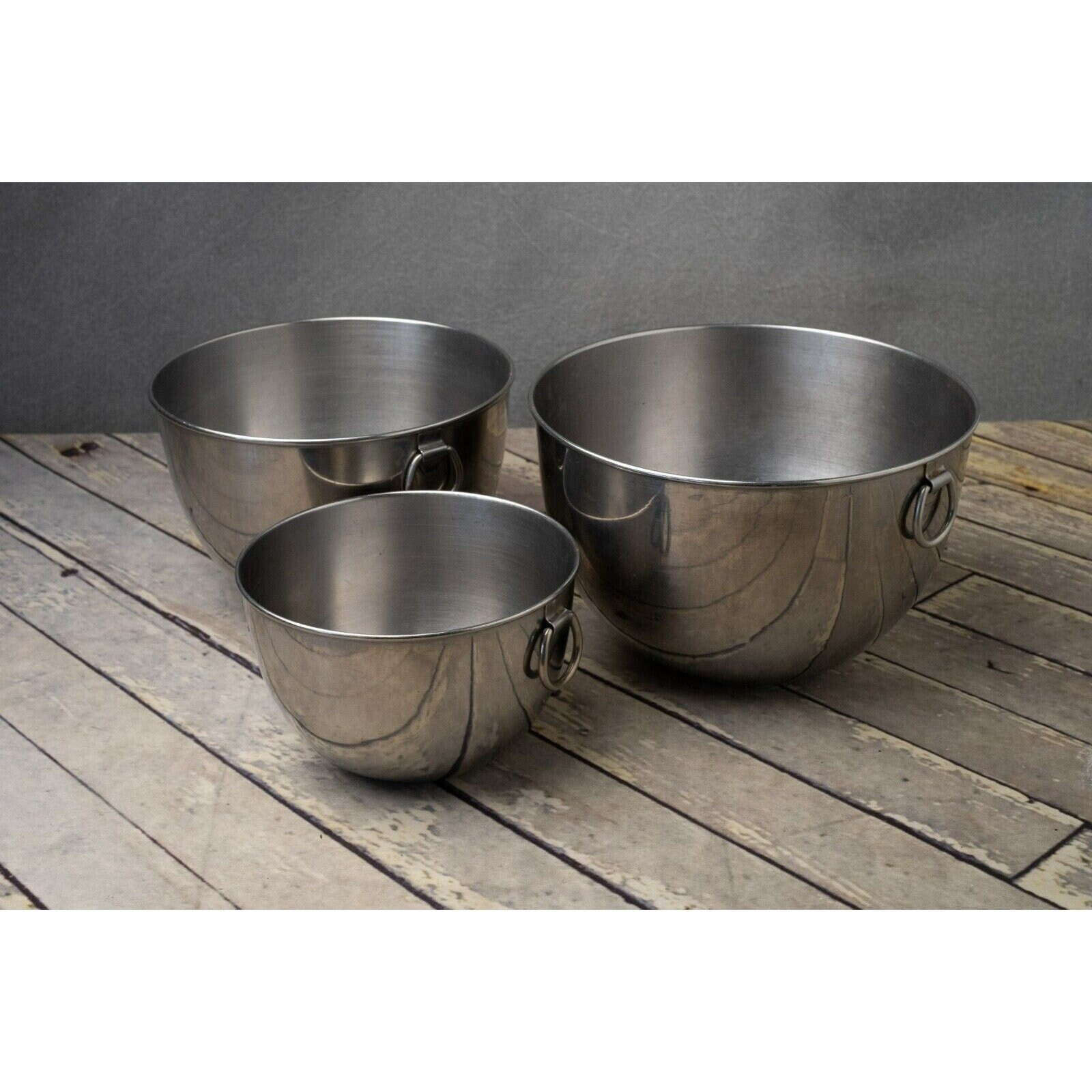 REVERE WARE Stainless Steel Nesting Mixing Bowls Hanging D Etsy