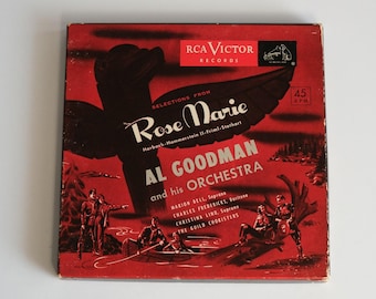 RCA VICTOR Records Rose Marie by Al Goodman Orchestra 45 RPM Boxed Set Good Condition