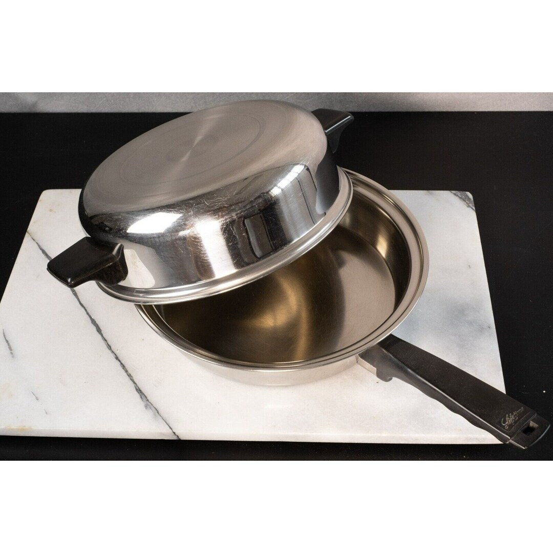 Vintage LIFETIME COOKWARE 18/8 Stainless Steel 10 Inch Fry Pan Skillet