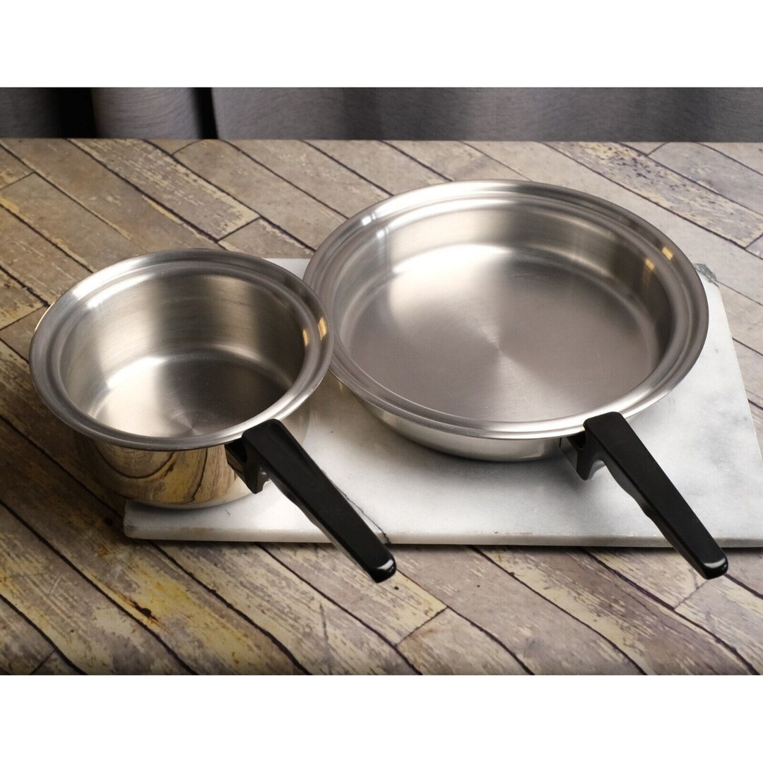 THERMOSENTINEL Cookware 12 Fry Pan Skillet and 8.5 Saute Pan 5ply 18/
