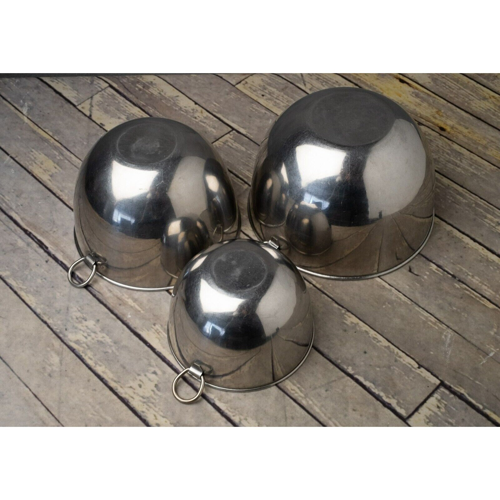 REVERE WARE Stainless Steel Nesting Mixing Bowls Hanging D Etsy