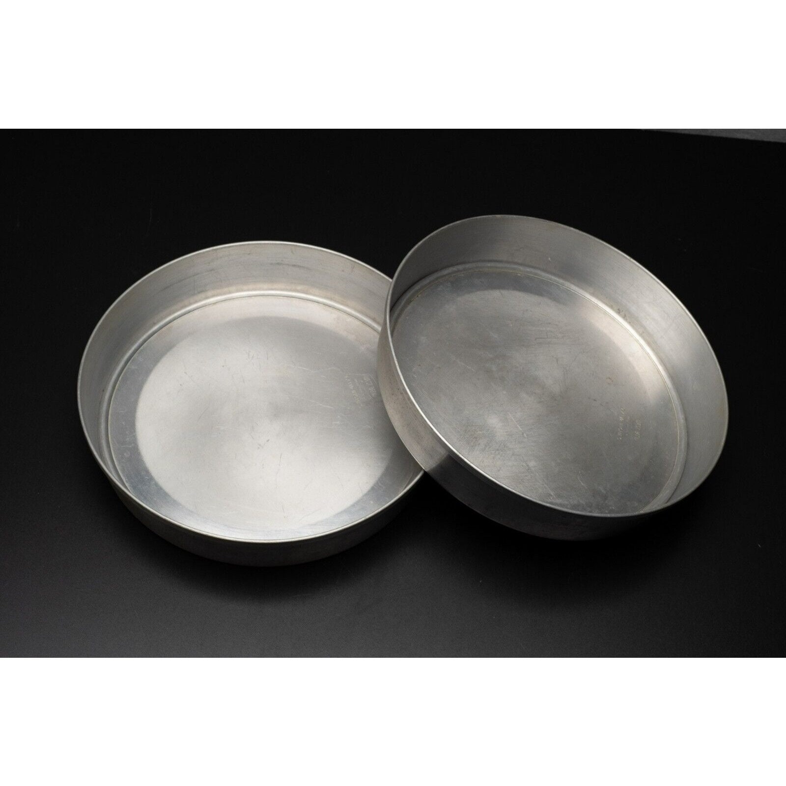 Vintage WEST BEND Aluminum Round Cake Pan 9 Removable Loose Bottomsset