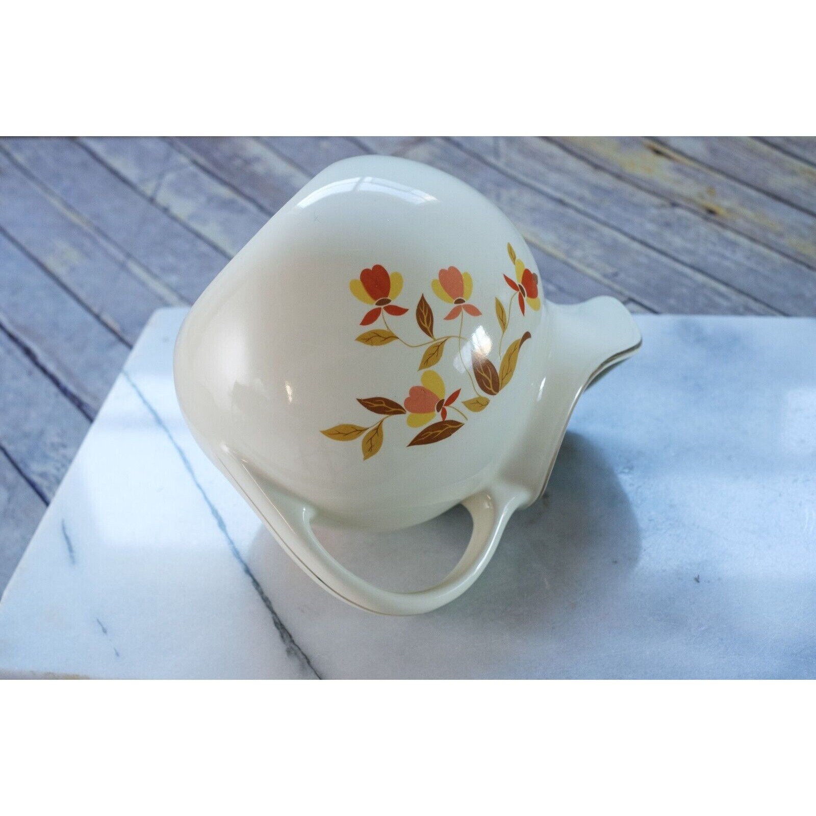 Vintage HALL CHINA Superior Jewel Tea Autumn Leaf Ball Pitcher Vintage HALL CHINA Superior Jewel Tea Autumn Leaf Ball Pitcher