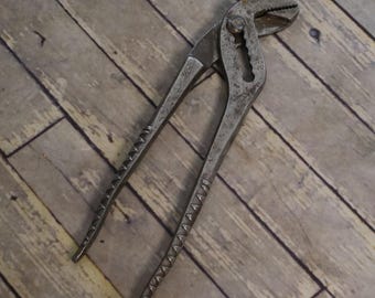 JH WILLIAMS 1521 Slip Joint Pump Pliers 10.5" Made USA Steel Vintage