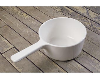 CORNING RANGETOPPERS N-1-B White 1 Quart Saucepan Vintage CLEAN