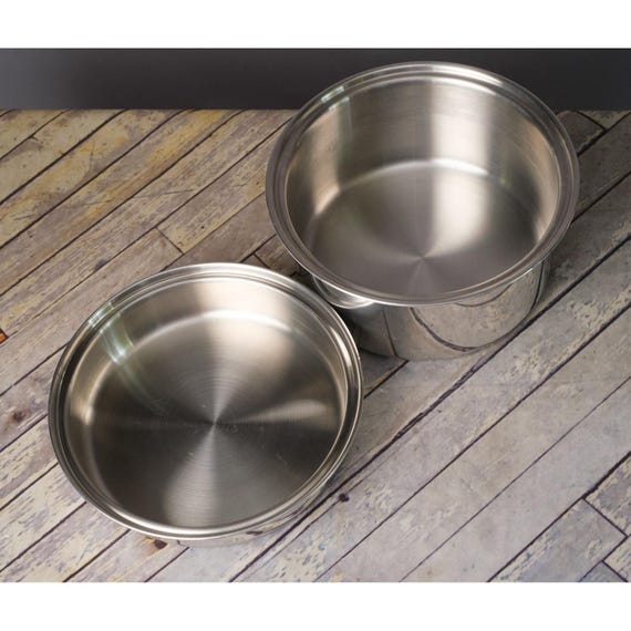 AMWAY QUEEN Factory Seconds Stock Pot and Fry Pan Blanks for Parts