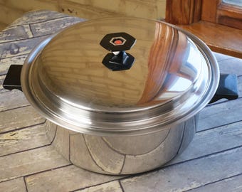 THERMO-SENTINEL COOKWARE 6 Quart Stock Pot With Lid Forma Plex 18/8 304 Stainless Steel