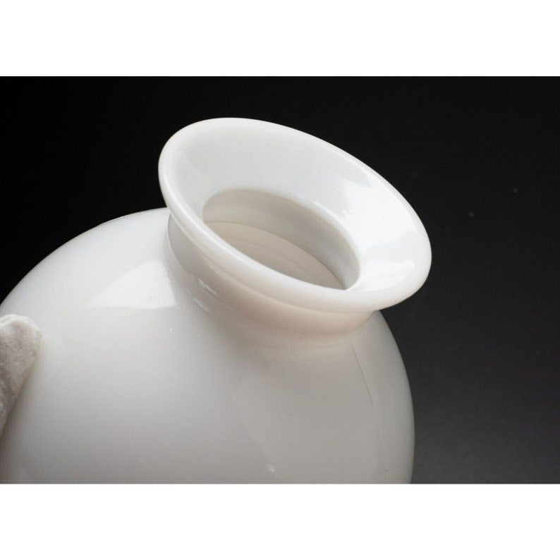 Vintage Student Lamp Shade Milk Glass Smooth Hurricane GWTW 8 Etsy