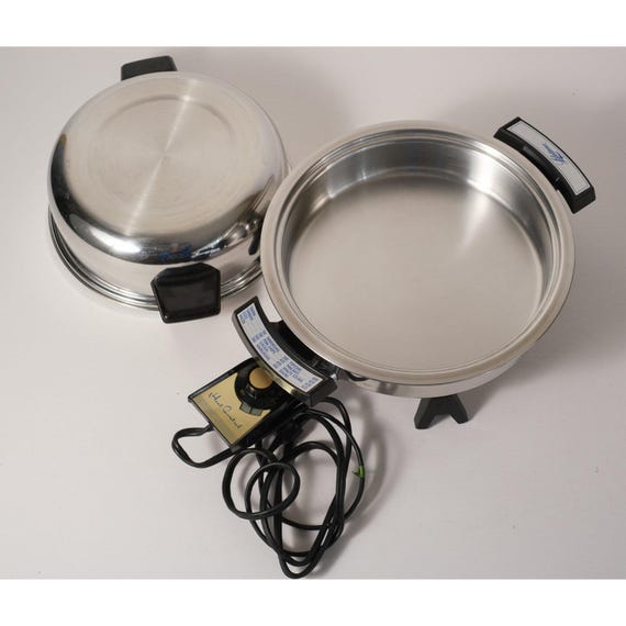 LIFETIME COOKWARE Electric Skillet Stainless 11” 7906 Liquid Core