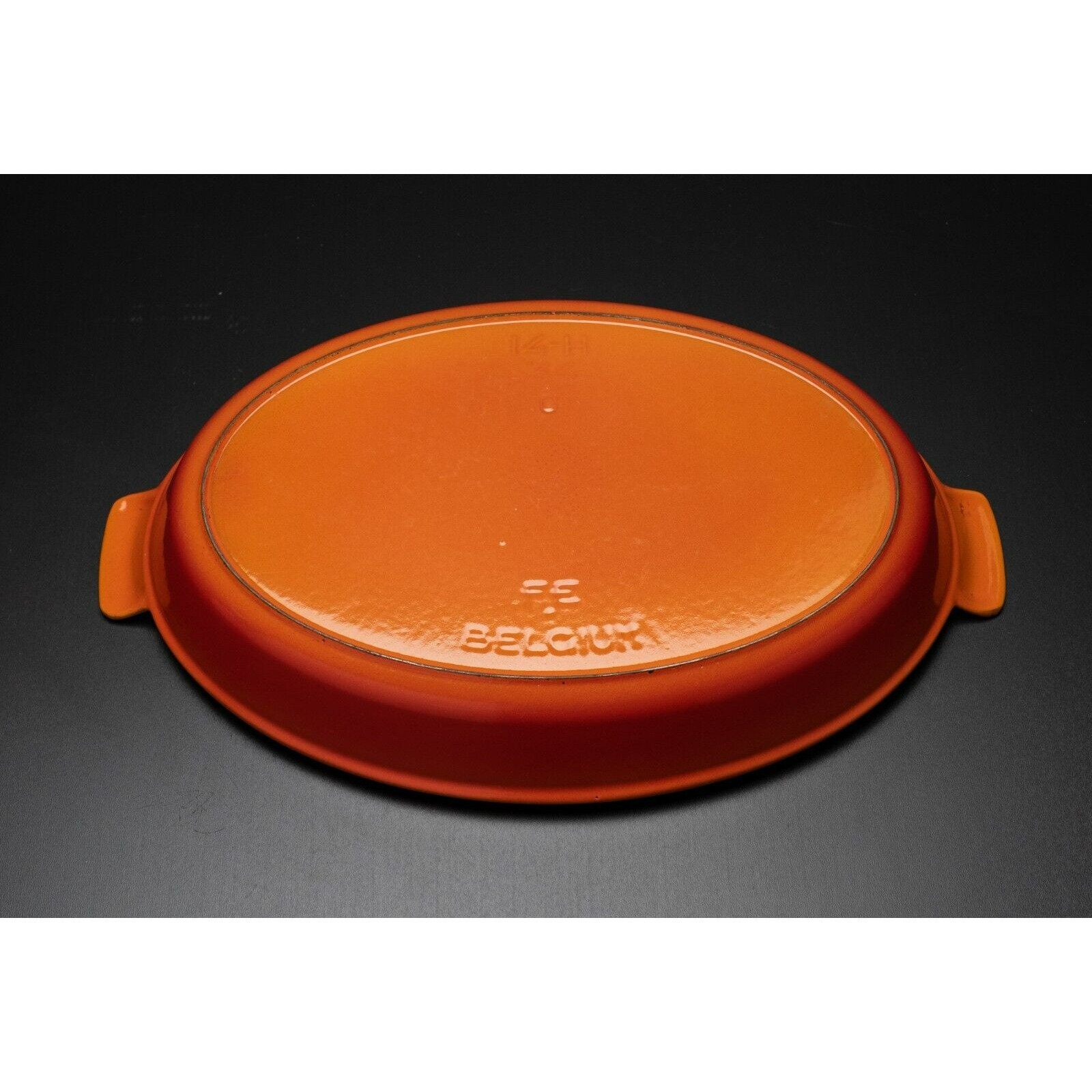 Cocotte en fonte Le Creuset orange volcanique ovale 29 cm - Colichef