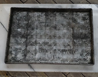 Vintage EKCO OVENEX N-801-14 Cookie Sheet Rustic Starburst Pan 10 by 14"