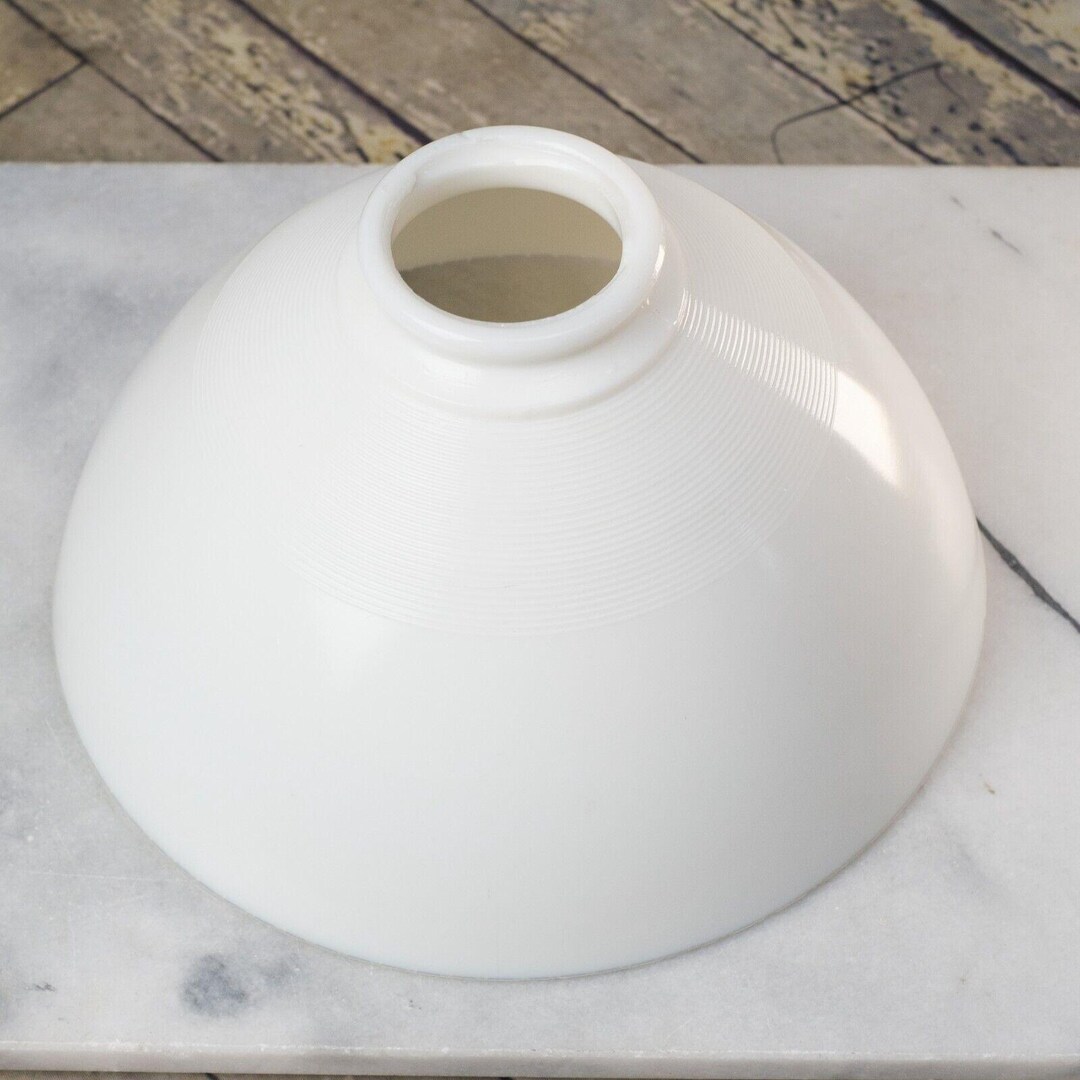 Glass Torchiere Diffuser MILK GLASS Stiffel or Torchiere Lamp Shade Diffuser 3
