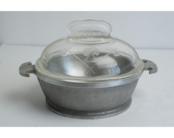 GUARDIAN SERVICE WARE Round Casserole 1 Quart with Glass Lid