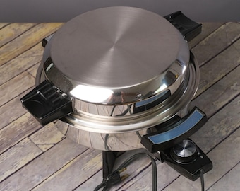 Vintage West Bend Immersible Electric Skillet Fry Pan #102