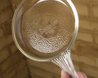 Mc Kee RANGE-TEC #323 Clear Glass Fry Pan Skillet 7" Vintage EUC