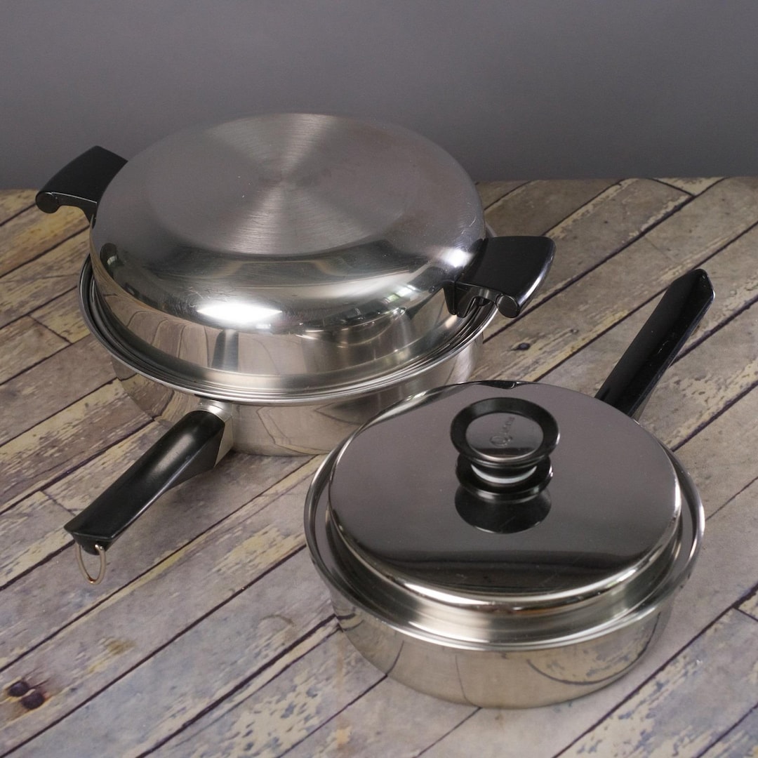 AMWAY QUEEN 18/8 Stainless Multi-ply Cookware 3 Quart & 2 Quart