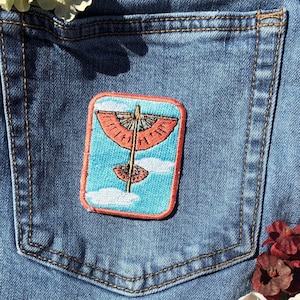 Aangs air glider avatar the last air bender Iron on apparel patch backpack accessories