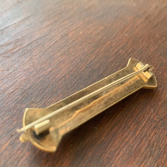 Antique Victorian Gold Fill Pin Brooch - image 6