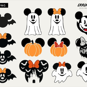 Mickey Minnie Halloween SVG Bundle | Cricut Cut Files (Digital Download)