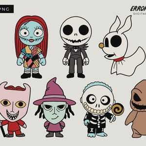 Paquete SVG de Pesadilla antes de Navidad / Cricut y Silhouette (descarga PNG)