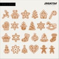 Gingerbread SVG Bundle: Christmas Ornaments, Snowflakes, Trees, and Gingerbread Houses (Digital Download) product logo