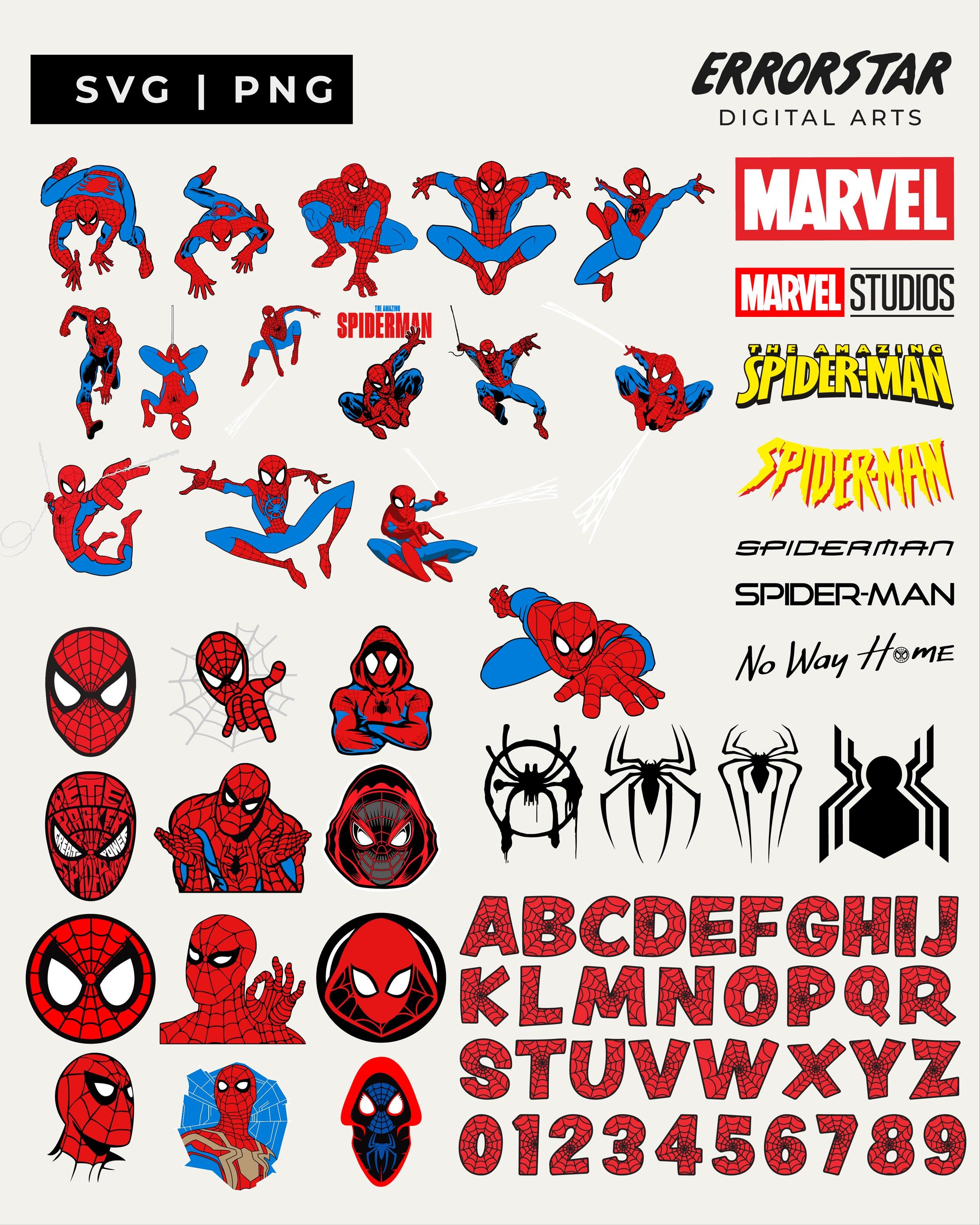 Spiderman silhouette - Etsy 日本