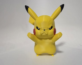 Pikachu Window Decor, Pokemon Room Decor, 3D Printed Pokemon Gift, Gaming Room Decor, Kids Bedroom Decor