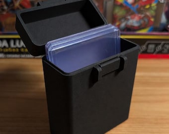 Pokemon Toploader Storage Box, TCG Card Holder | Locking Lid | Pokemon Collector Gift, Australian Made