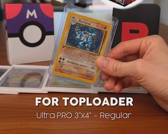 Toploader Binder, 3D Printed Custom Book | Magnetic Card Storage Album, 6 or 12 Page | TCG Trading Card Display, Collector Gift