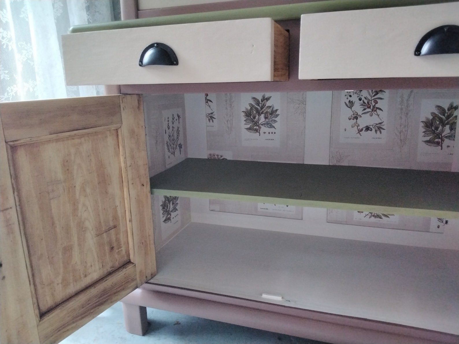 Alter Küchenschrank Vitrinenschrank 50er Jahre Küchenbuffet | Etsy