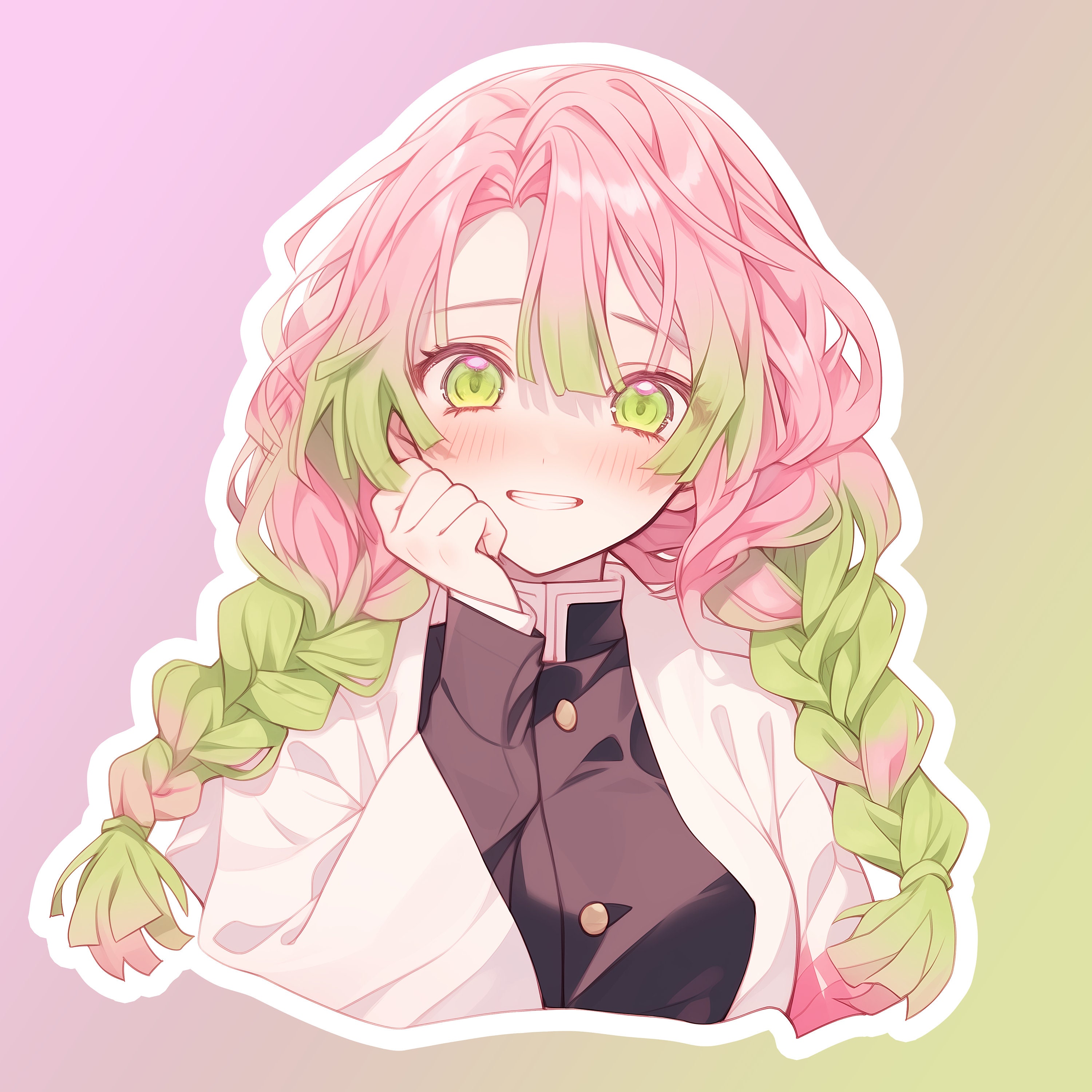 Mitsuri Kanroji Sticker Demon Slayer Love Hashira Anime/manga Die Cut ...