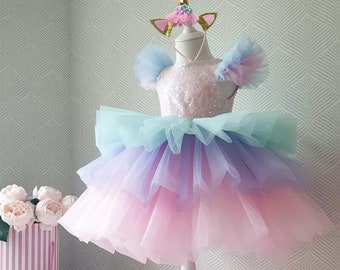 Unicorn Birthday Dress - Etsy