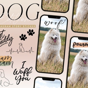 100+ DOG Instagram Story Stickers I DOGS Insta Story Stickers
