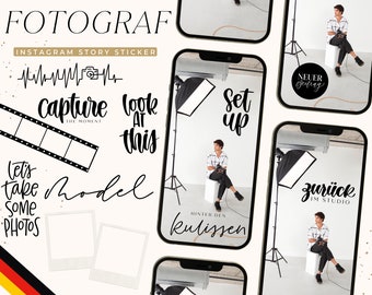 150+ FOTOGRAFIE Minimal Instagram Story Sticker I FOTOGRAFIEREN Insta Story Stickers