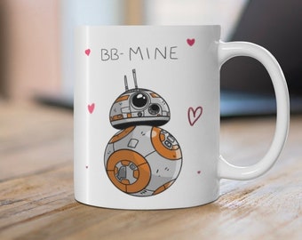 Star Wars BB-8 Cute Romantic Star Wars Mug - Personalisation Optional