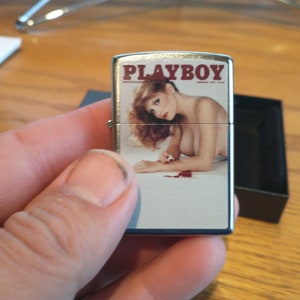 Vintage Playboy Zippo Cigarette Lighter February 1982 New in Box Wonderful Pinup Lighter Sealed