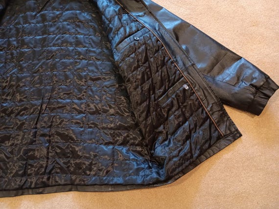 半額以下で買えるクーポン特集 Black Men's Bay John's St Vintage Leather Etsy - 2XLT Size Coat ジャケット・アウター