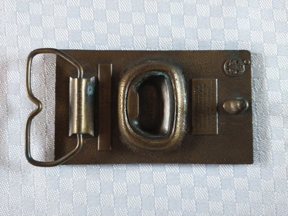 Vintage 7UP Bottle Opener Belt Buckle 1978 Brass - Etsy display picture 3
