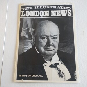 Vintage The Illustrated London News 23 January 1965 Magazine News About Winston&#39;s Final Sickness Pop Culture