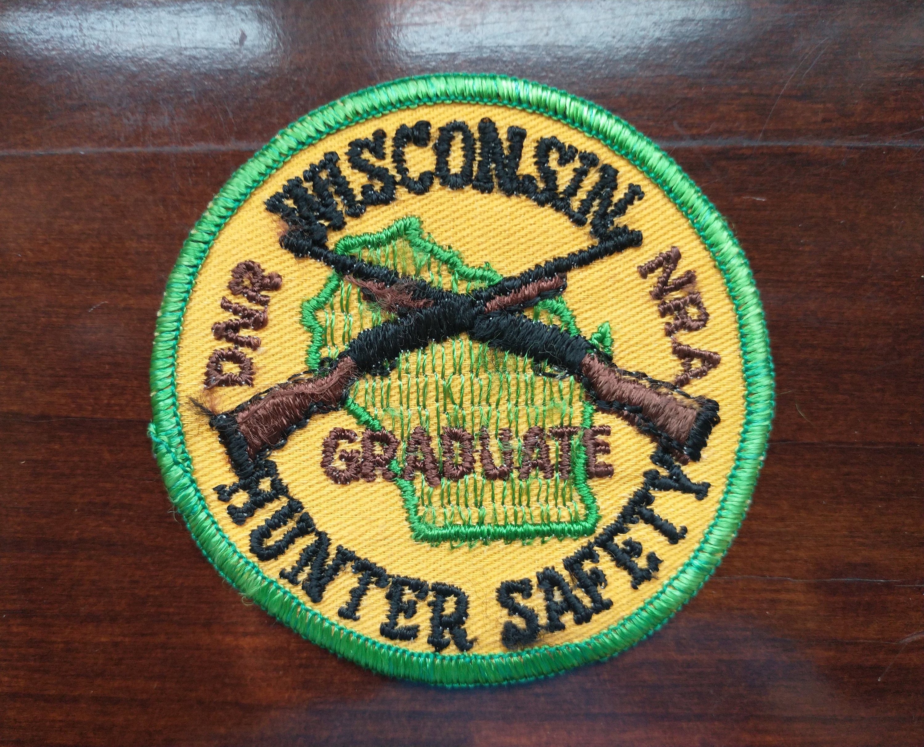 Buy Vintage Wisconsin DNR Hunter Education NRA Graduate Patch Online in  India - Etsy