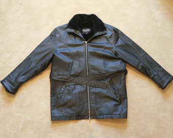 Vintage Wilson's L Womens Black Leather Coat The Leather Experts