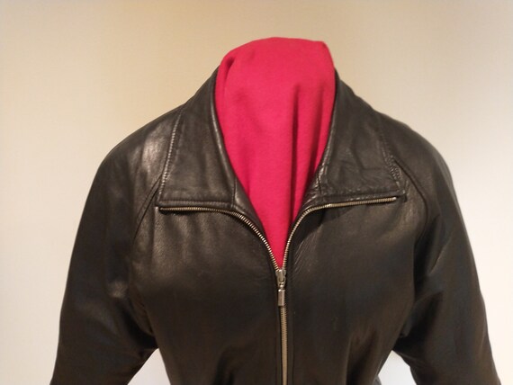 Vintage Sonoma Women's Real Leather Black Leather… - image 2