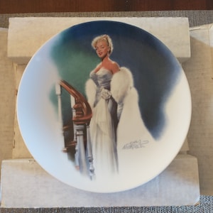 Vintage Marilyn Monroe Collectors Plate In All About Eve Bradford Exchange