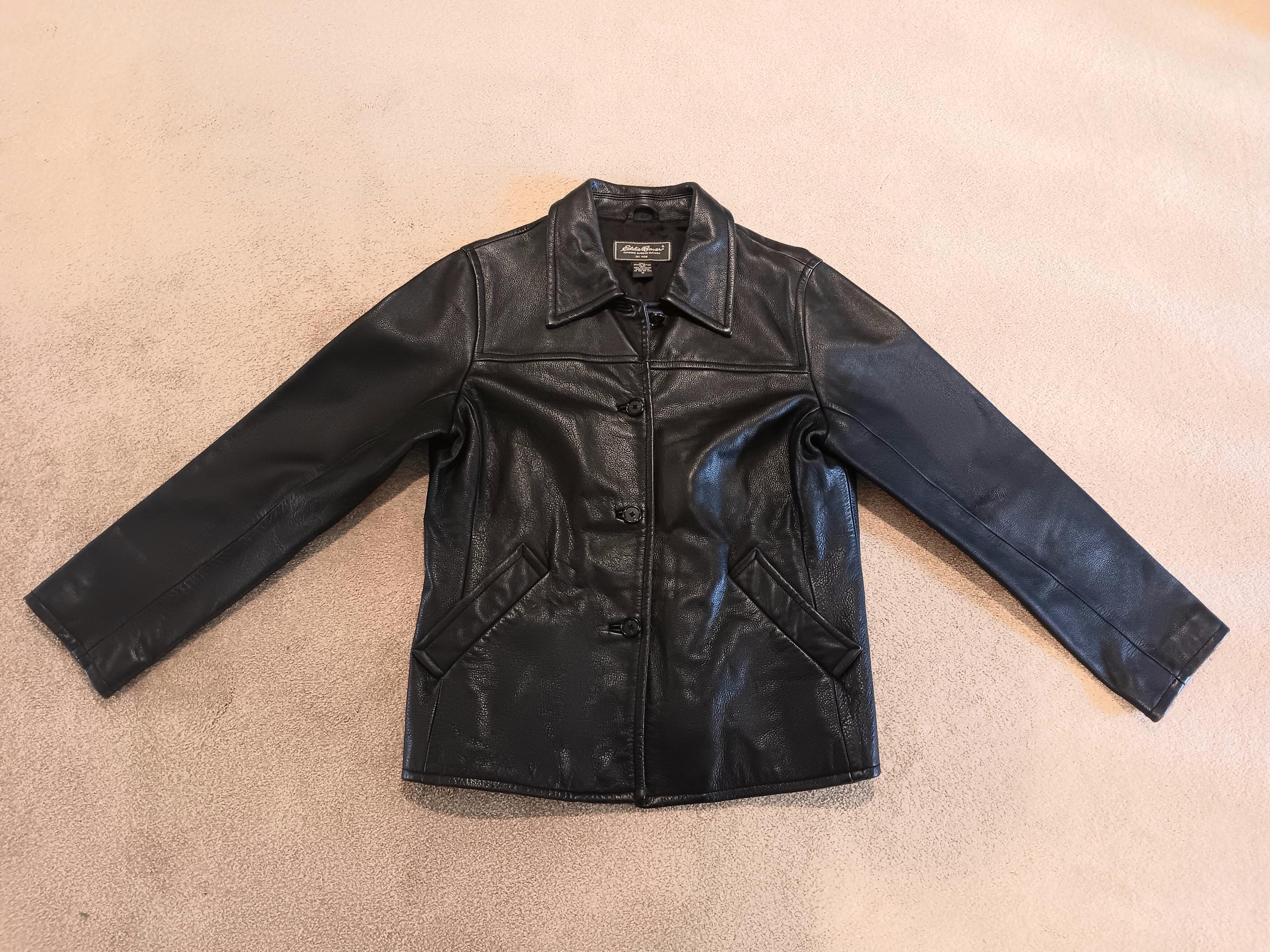 Eddie Bauer Leather Jacket - Etsy